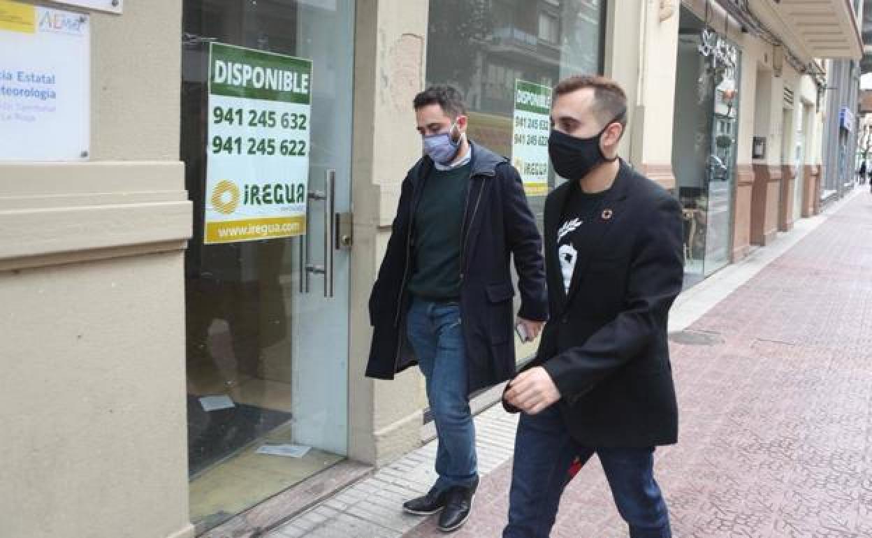 Mario Herrera, en Avenida de Portugal esta mañana. 