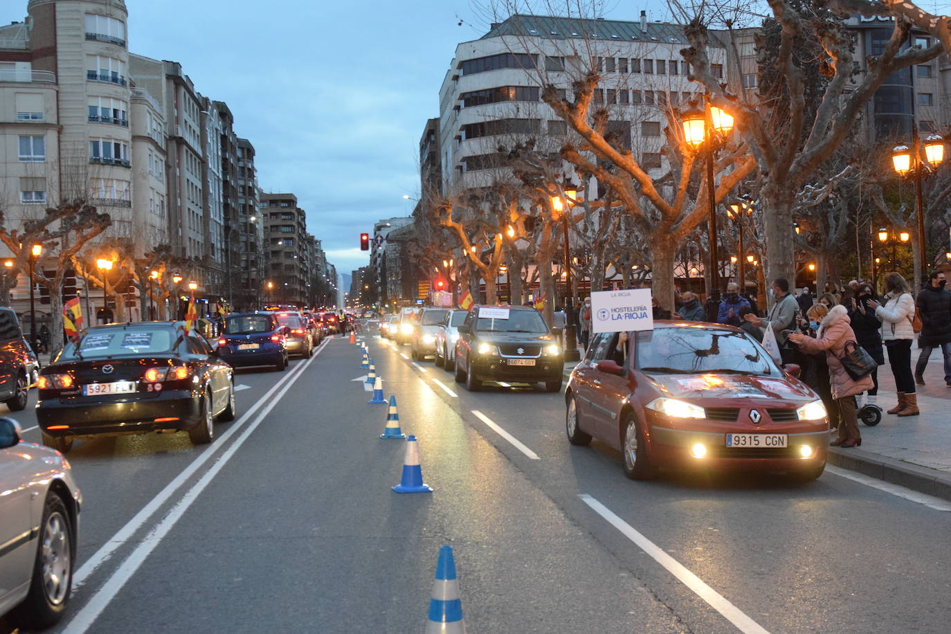 Fotos: Caravana de protesta en Logroño