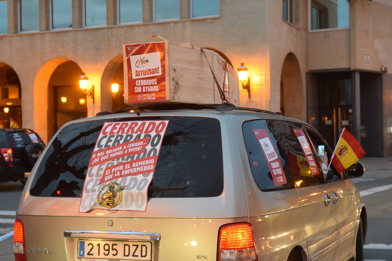 Fotos: Caravana de protesta en Logroño