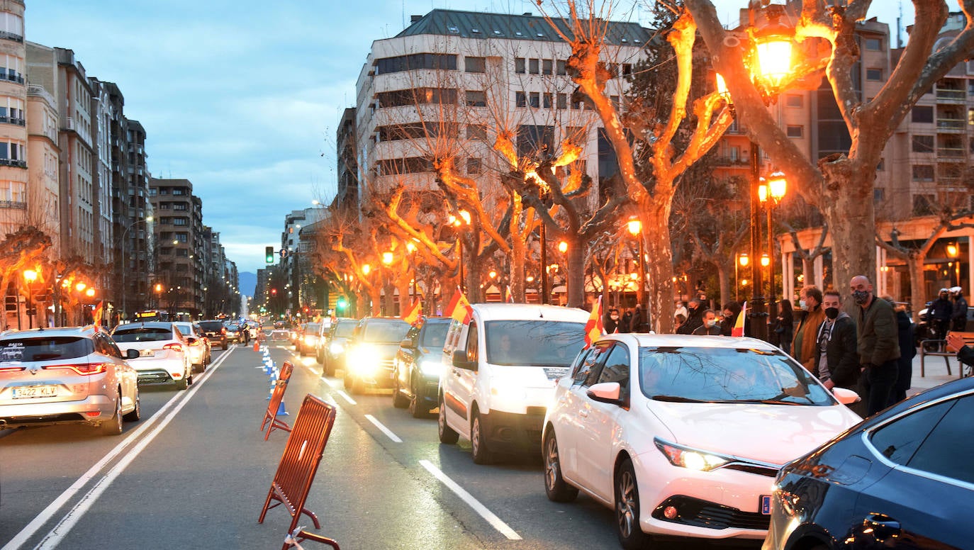 Fotos: Caravana de protesta en Logroño