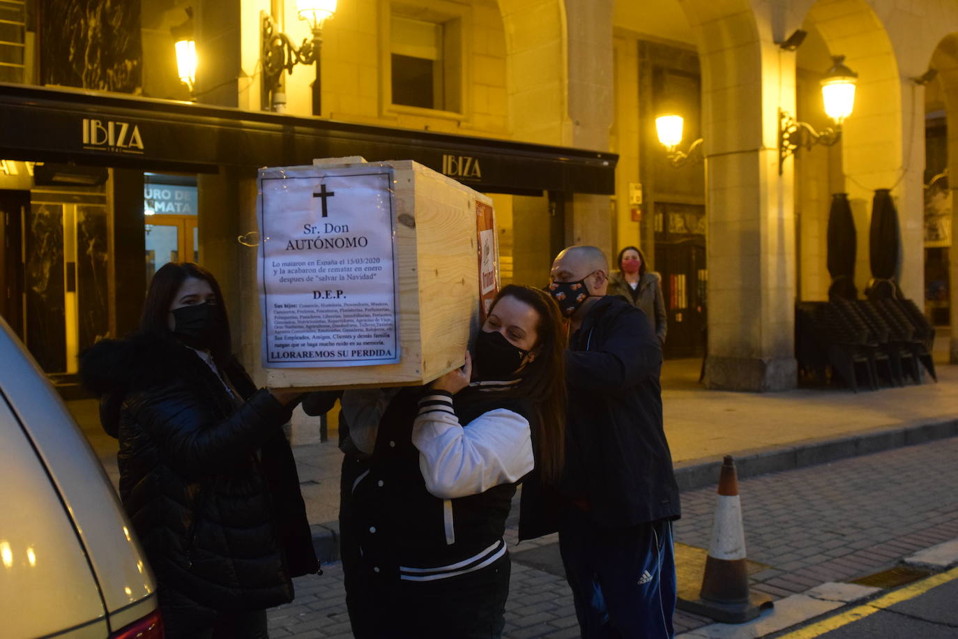 Fotos: Caravana de protesta en Logroño