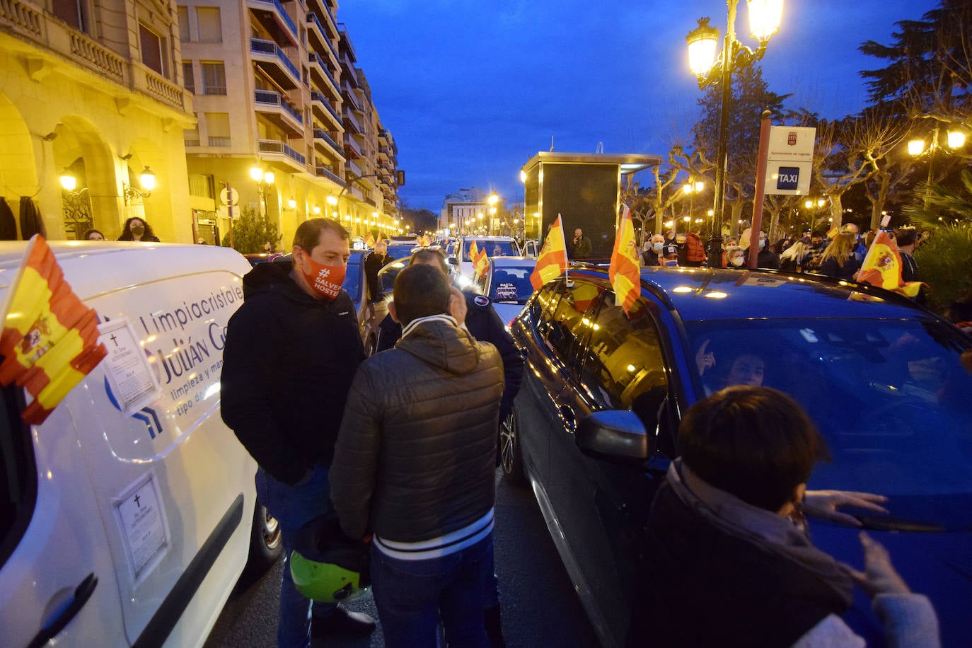 Fotos: Caravana de protesta en Logroño