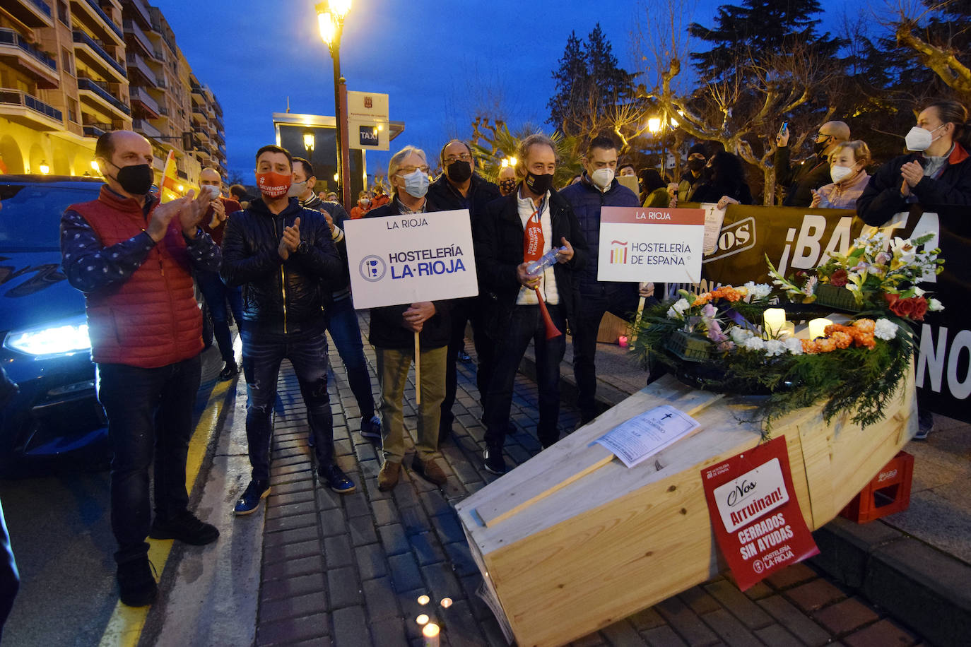 Fotos: Caravana de protesta en Logroño