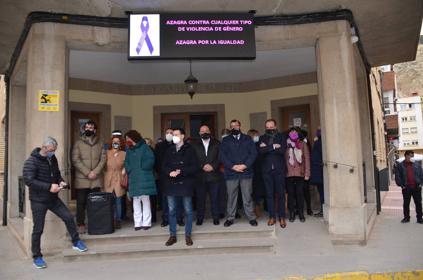 Fotos: Concentración en Azagra contra la violencia de género