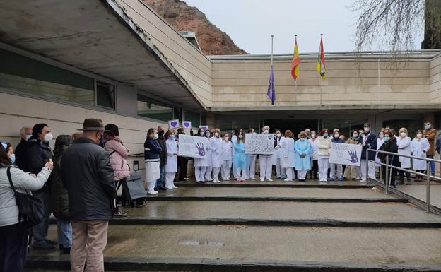 La concentración en Arnedo. 