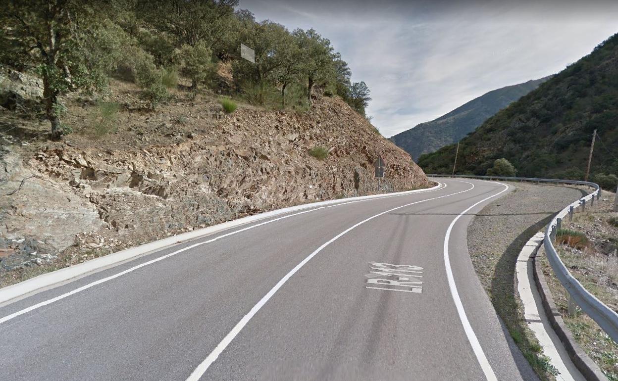 Carretera en la que se ha producido el accidente. 