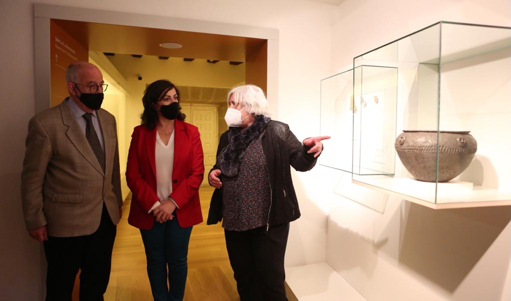 Andreu y Uruñuela han visitado el Museo de La Rioja. 