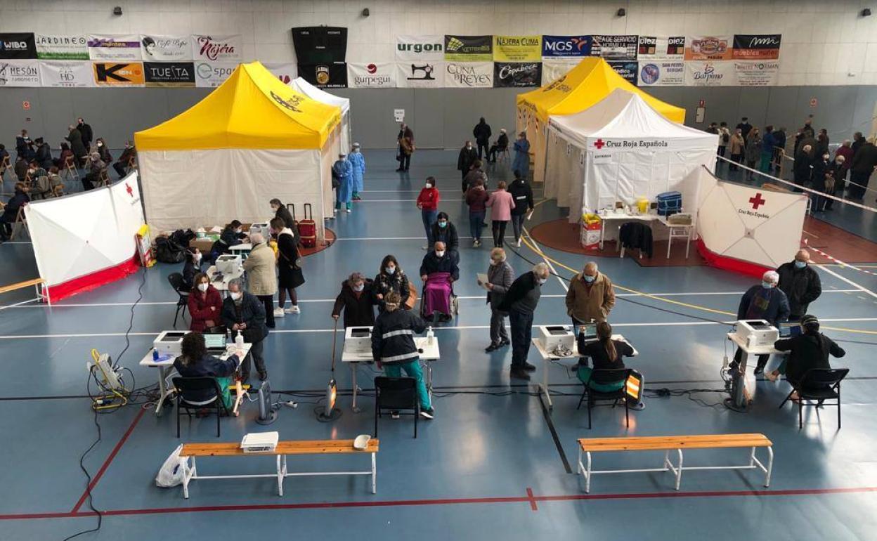 Vacunación en Nájera.