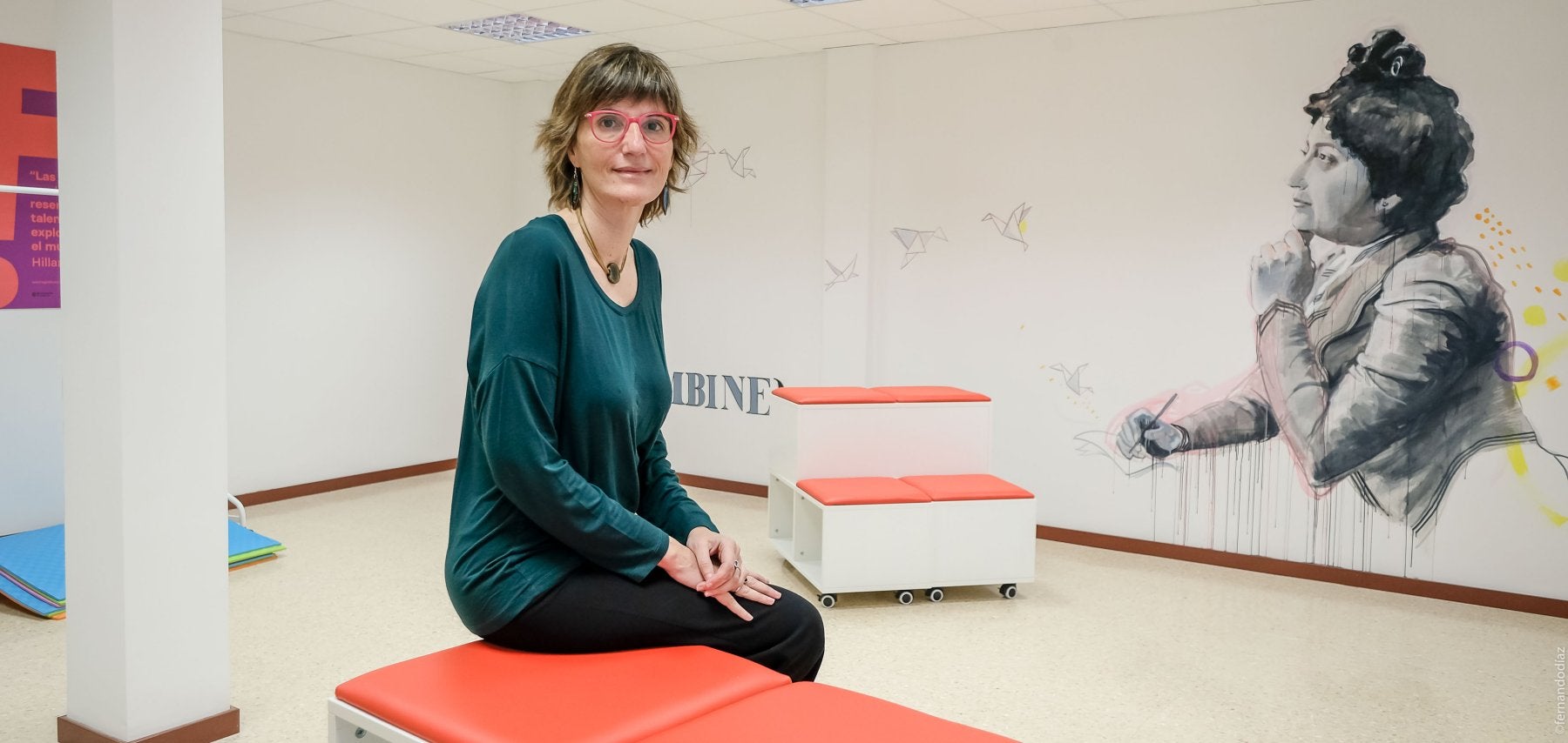 Eva Tobías, en el Laboratorio Feminista del Ayuntamiento de Logroño. 