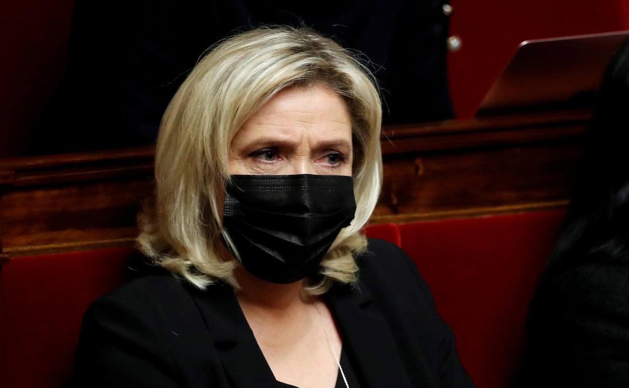 Marine Le Pen, en la Asamblea Nacional.