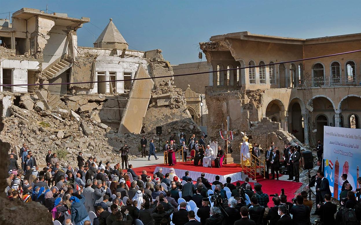 El Papa Francisco, en su reciente visita a Irak. 