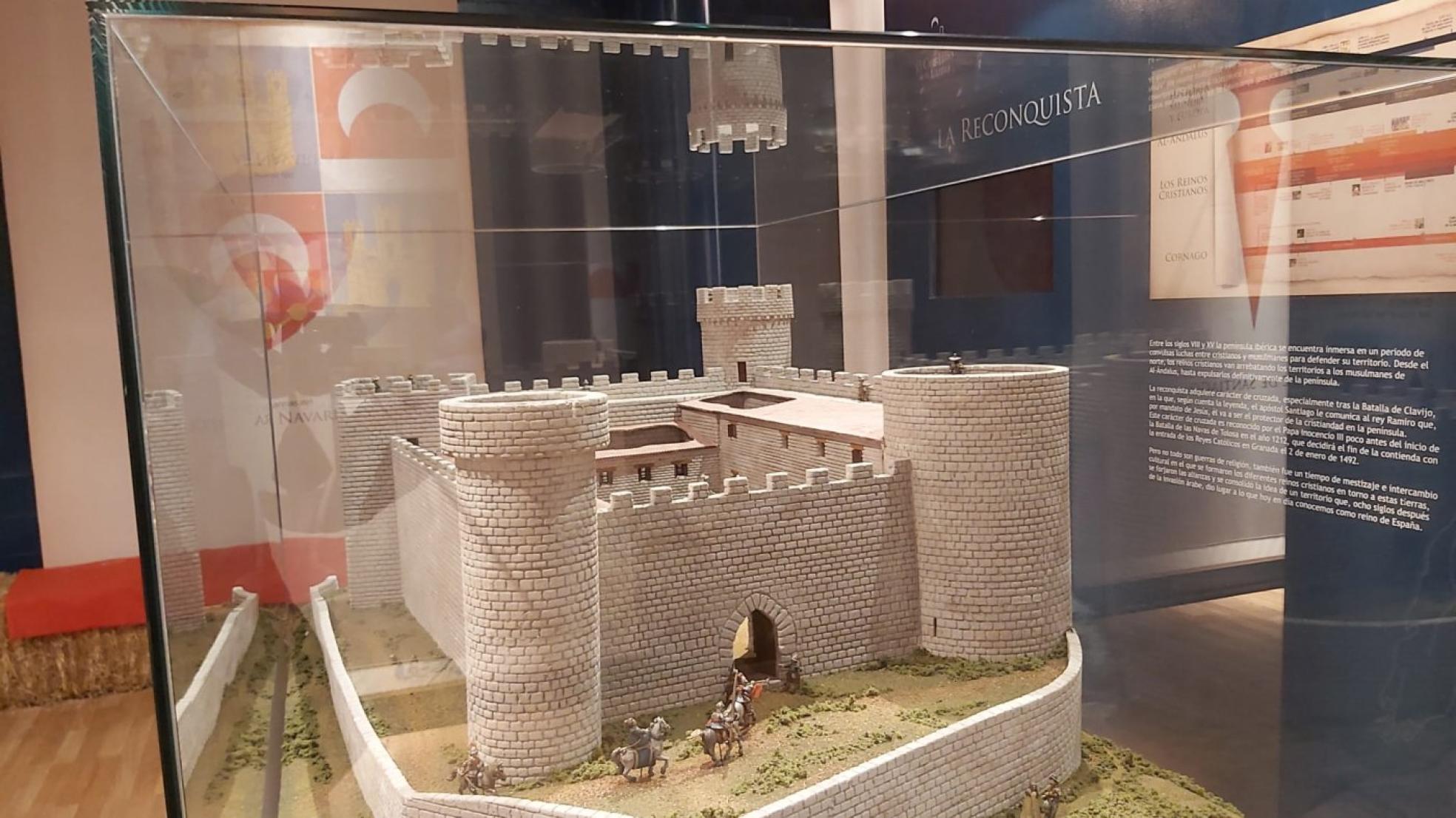 Maqueta de la fortaleza. En el centro de interpretación. 