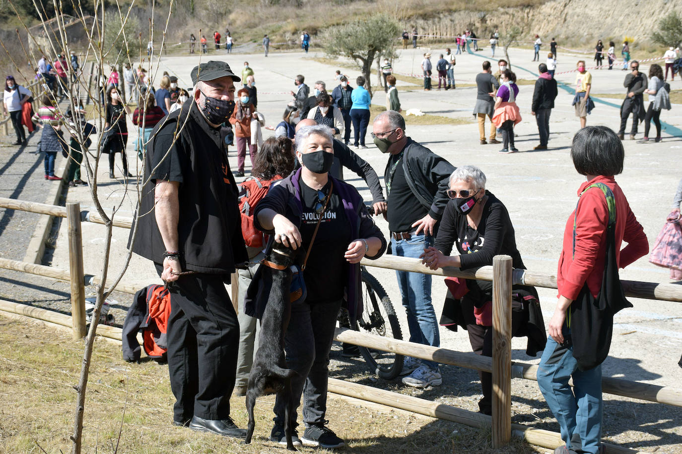 Fotos: Concentración en Enciso contra el megaparque eólico