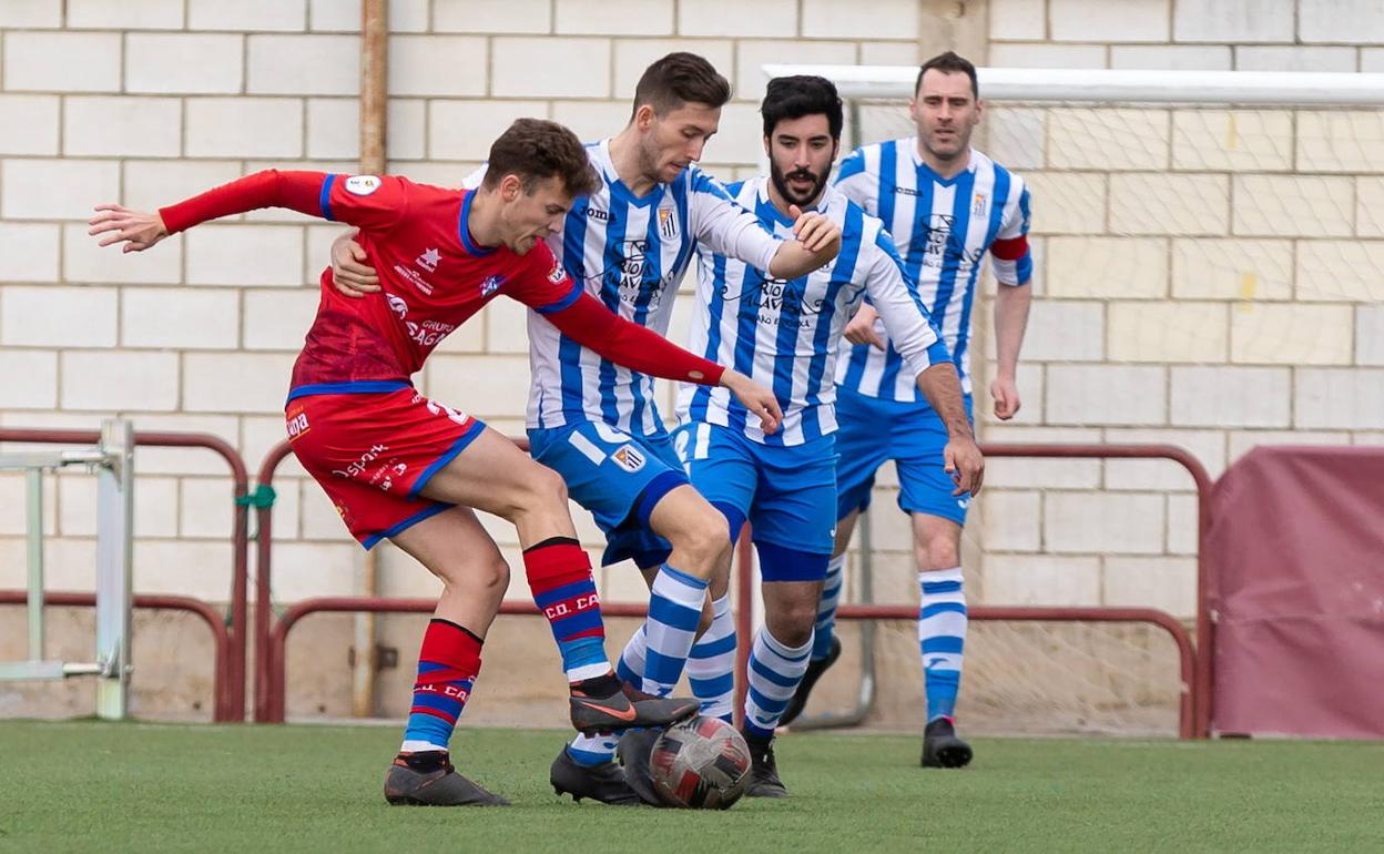 La Oyonesa cedió ante el filial del Calahorra. 