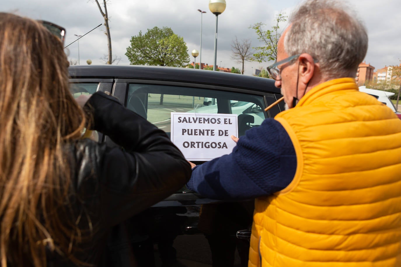 Fotos: Caravana por el viaducto San Martín de Ortigosa