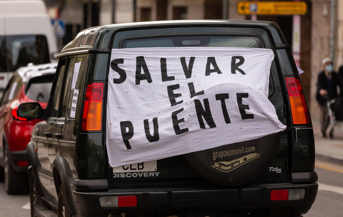 Fotos: Caravana por el viaducto San Martín de Ortigosa