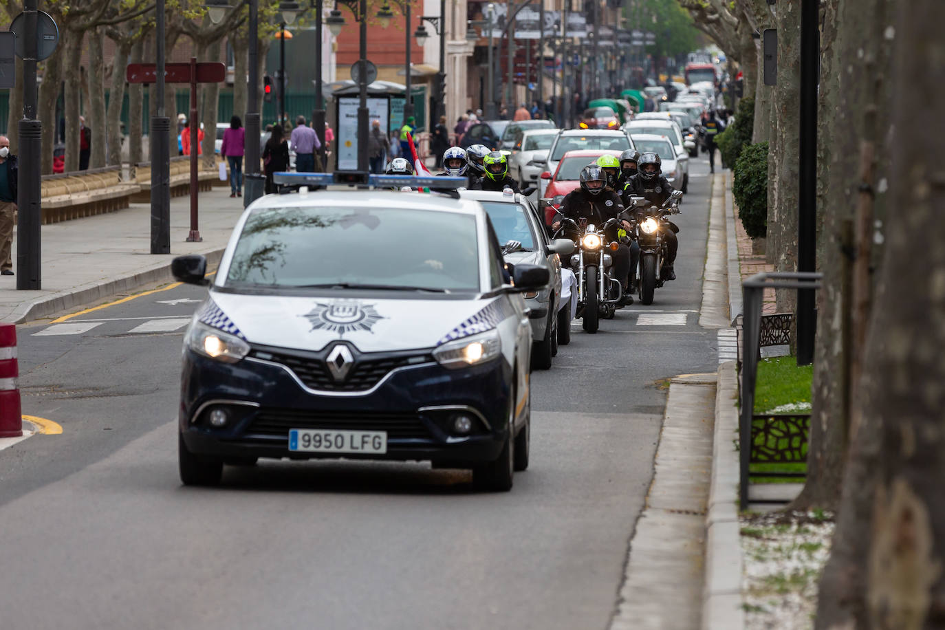 Fotos: Caravana por el viaducto San Martín de Ortigosa