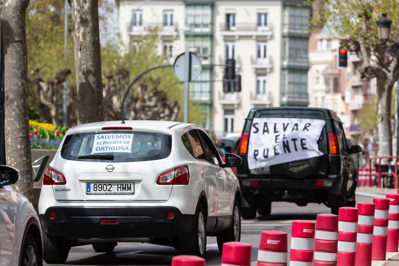 Fotos: Caravana por el viaducto San Martín de Ortigosa