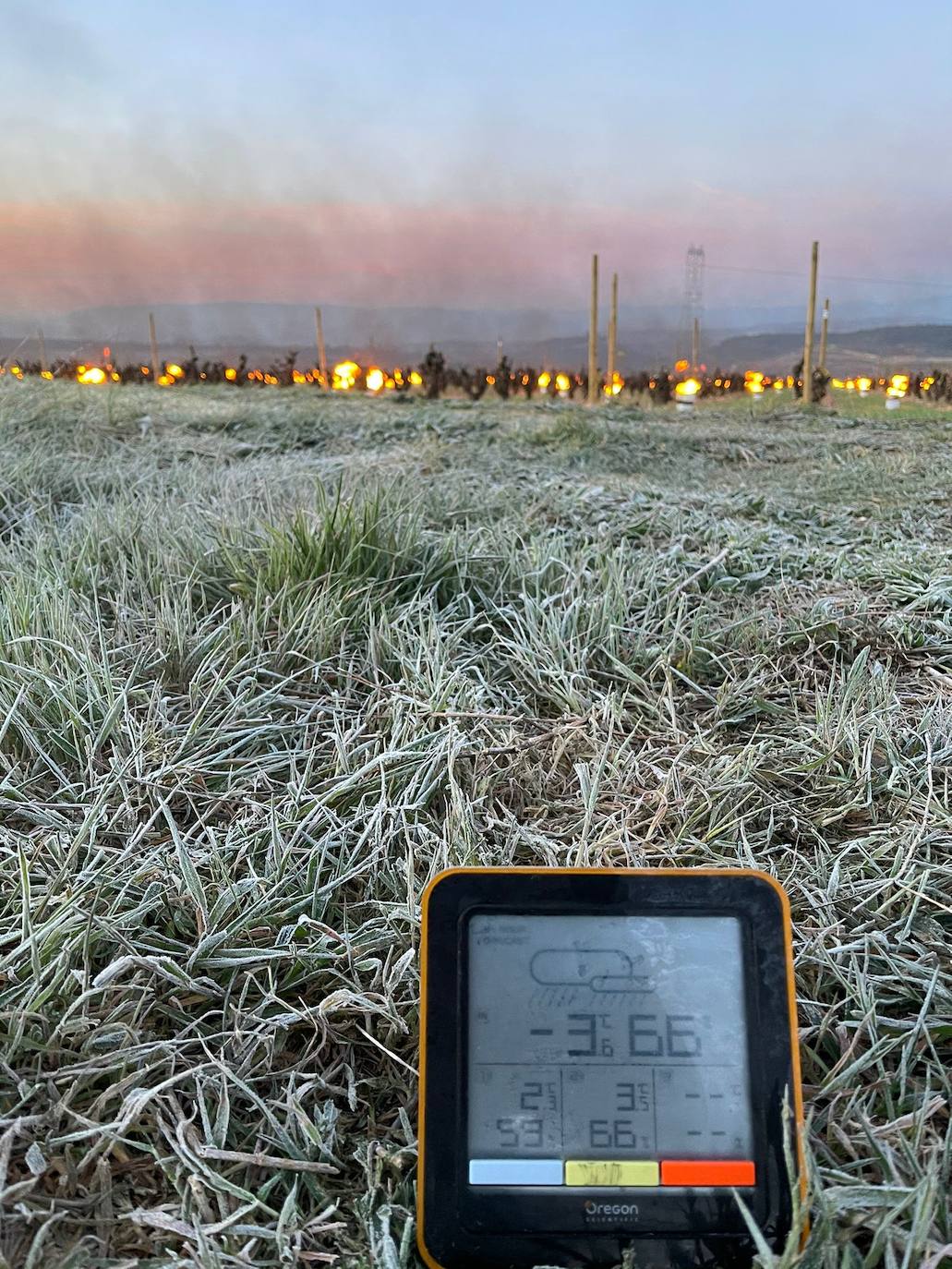 Temperatura en San Vicente a las 6 AM (0 grados). 