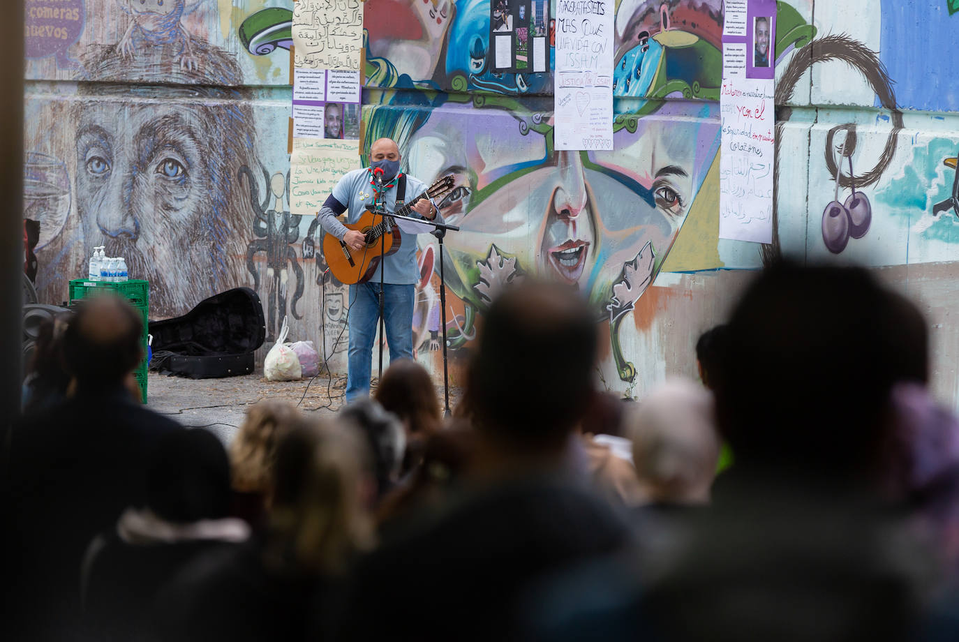 Fotos: Homenaje a Isam en el parque del Ebro