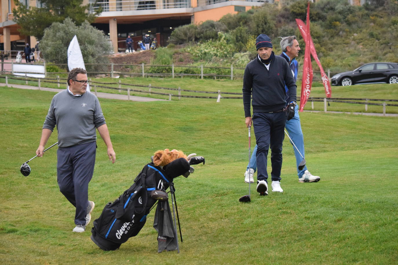 Imágenes de los jugadores durante el Torneo Viña Ibalba, de la Liga de Golf y Vino.