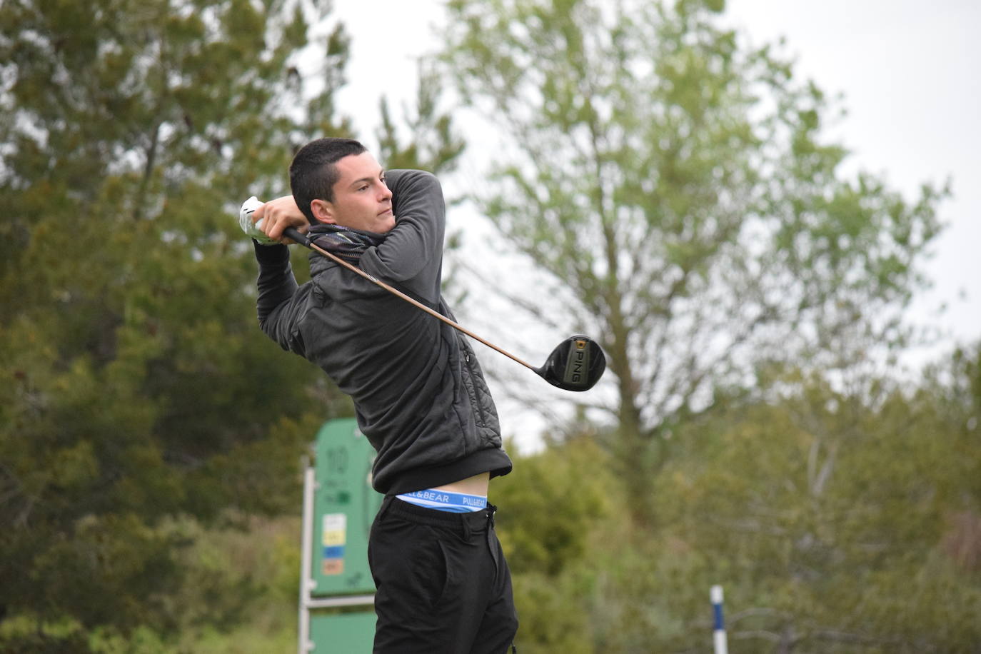 Imágenes de los jugadores durante el Torneo Viña Ibalba, de la Liga de Golf y Vino.