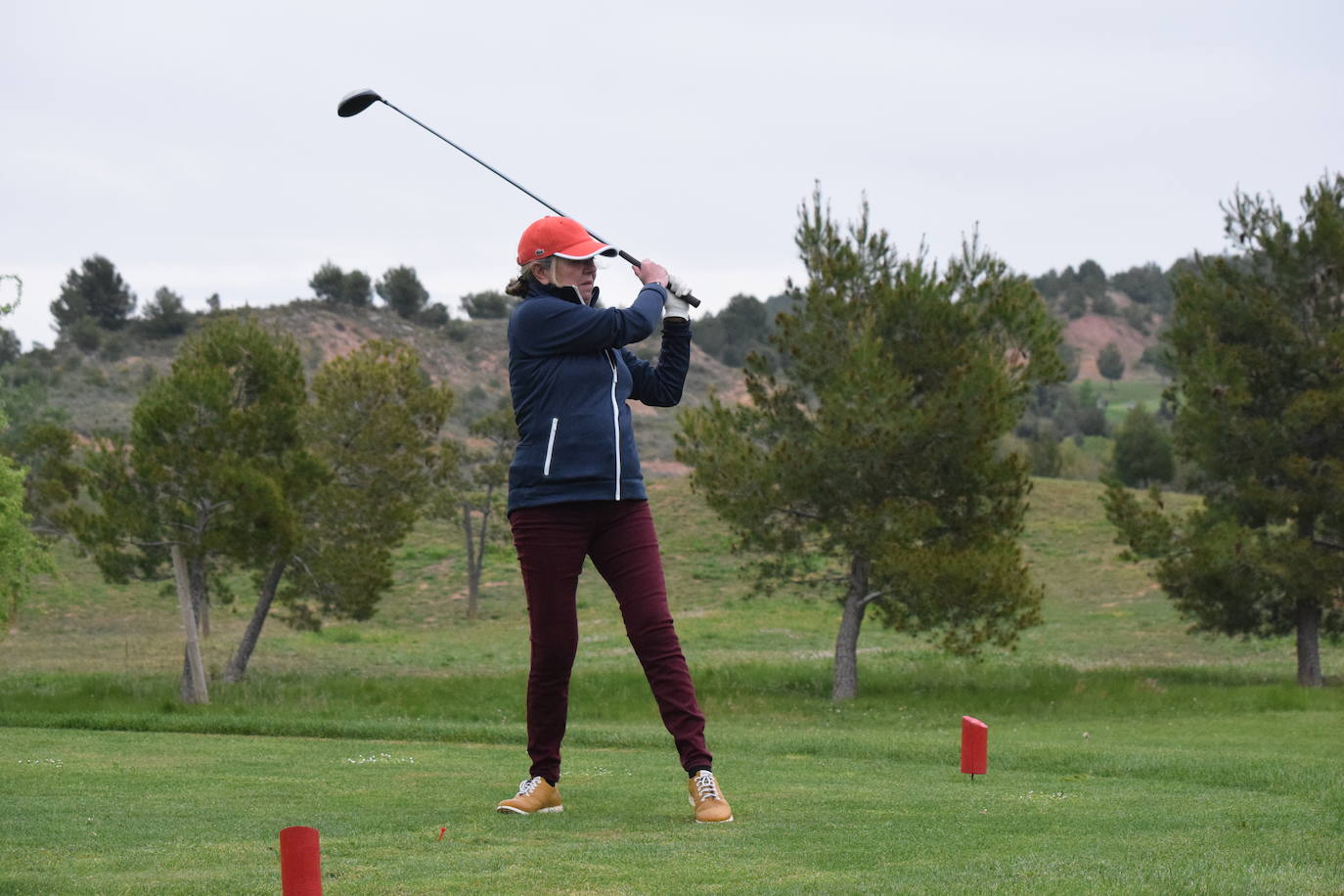 Imágenes de los jugadores durante el Torneo Viña Ibalba, de la Liga de Golf y Vino.