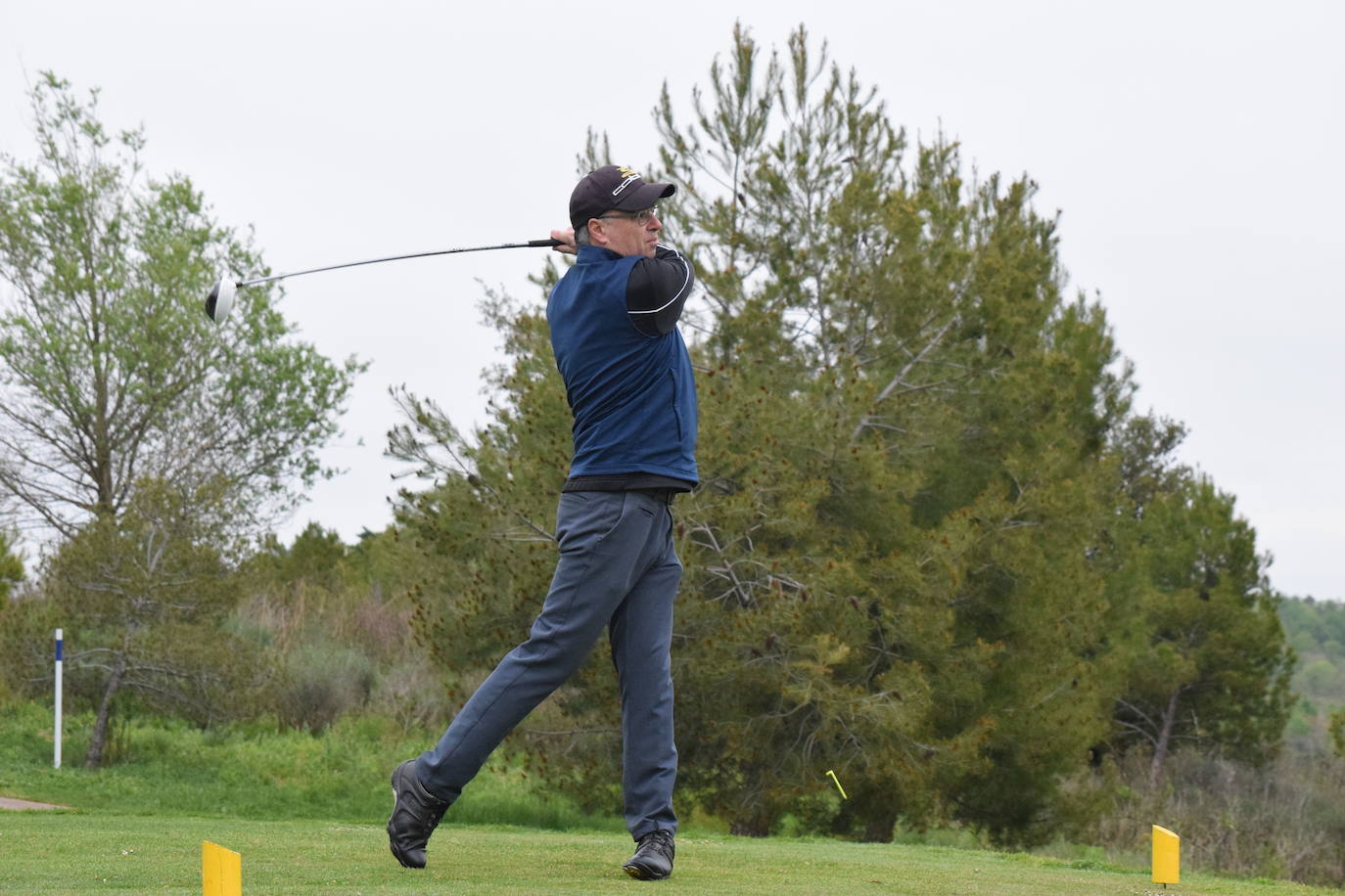 Imágenes de los jugadores durante el Torneo Viña Ibalba, de la Liga de Golf y Vino.