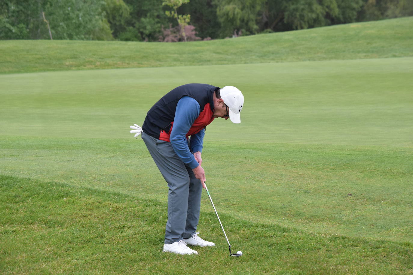 Imágenes de los jugadores durante el Torneo Viña Ibalba, de la Liga de Golf y Vino.