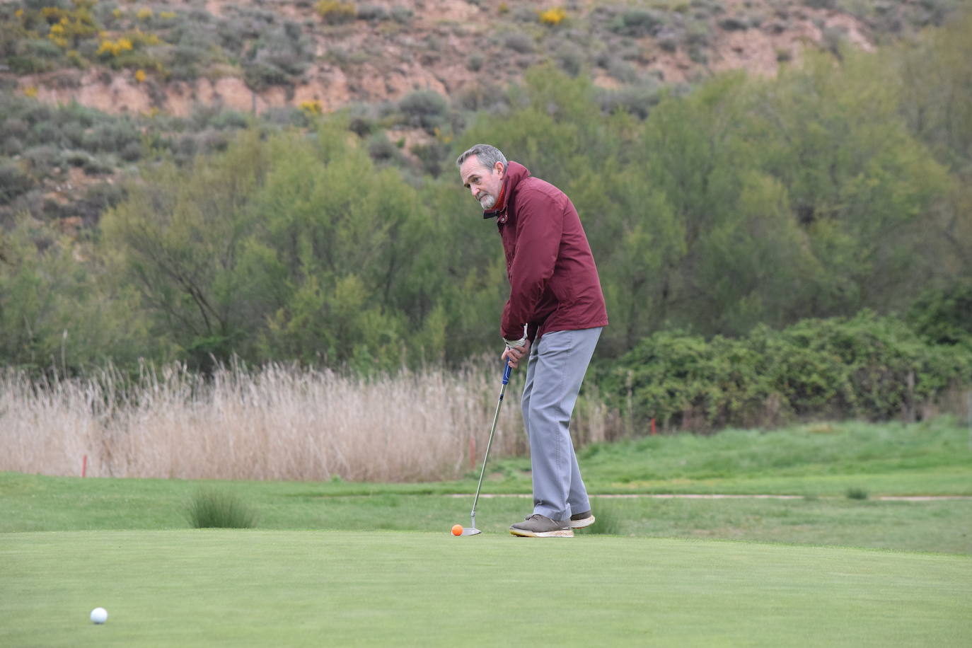 Imágenes de los jugadores durante el Torneo Viña Ibalba, de la Liga de Golf y Vino.