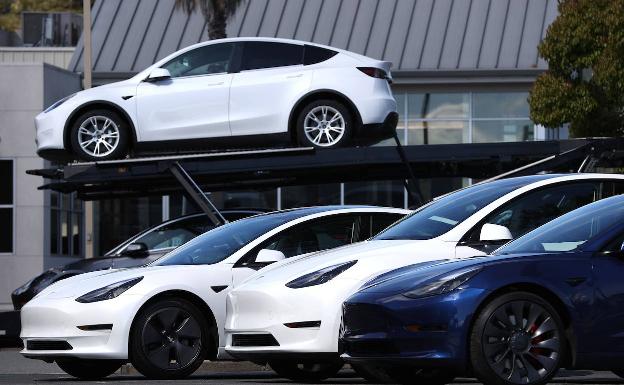 Coches de Tesla en California 