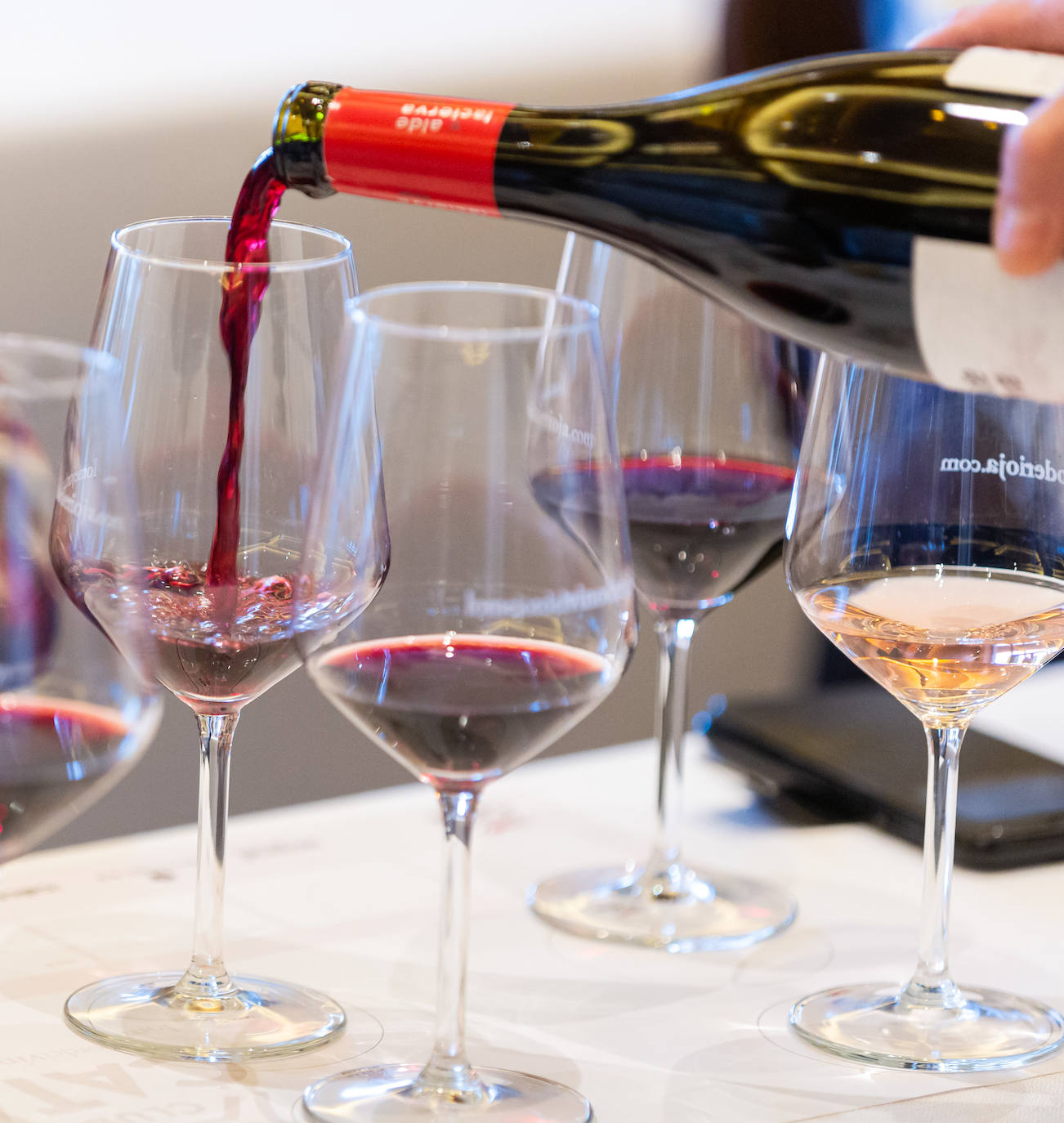 Bodegas Valdelacierva presentó anoche en los salones del Restaurante Delicatto la colección casi completa de sus elaboraciones de Rioja para el club de catas de lomejordelvinoderioja.com