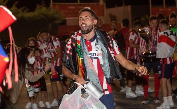 Yannick Carrasco, un hincha más. 