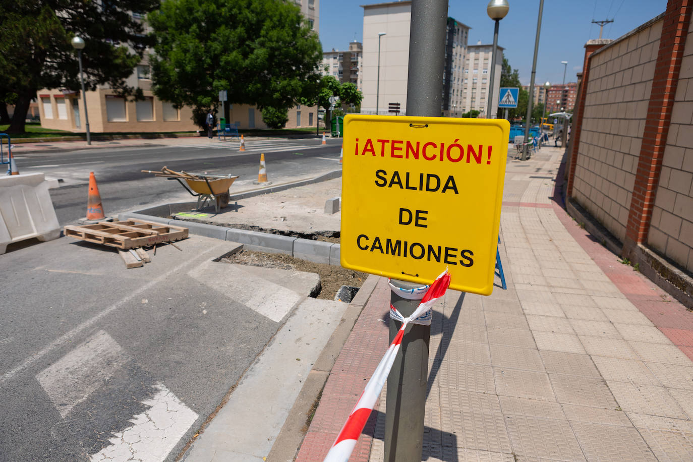 Fotos: El estado de las obras del Eje ciclista Los Lirios-El Cubo en Logroño