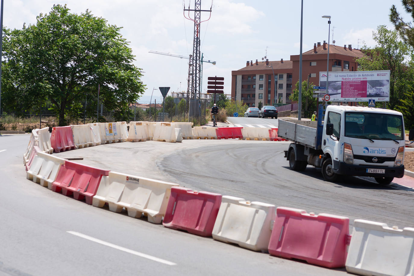 Fotos: El estado de las obras del Eje ciclista Los Lirios-El Cubo en Logroño