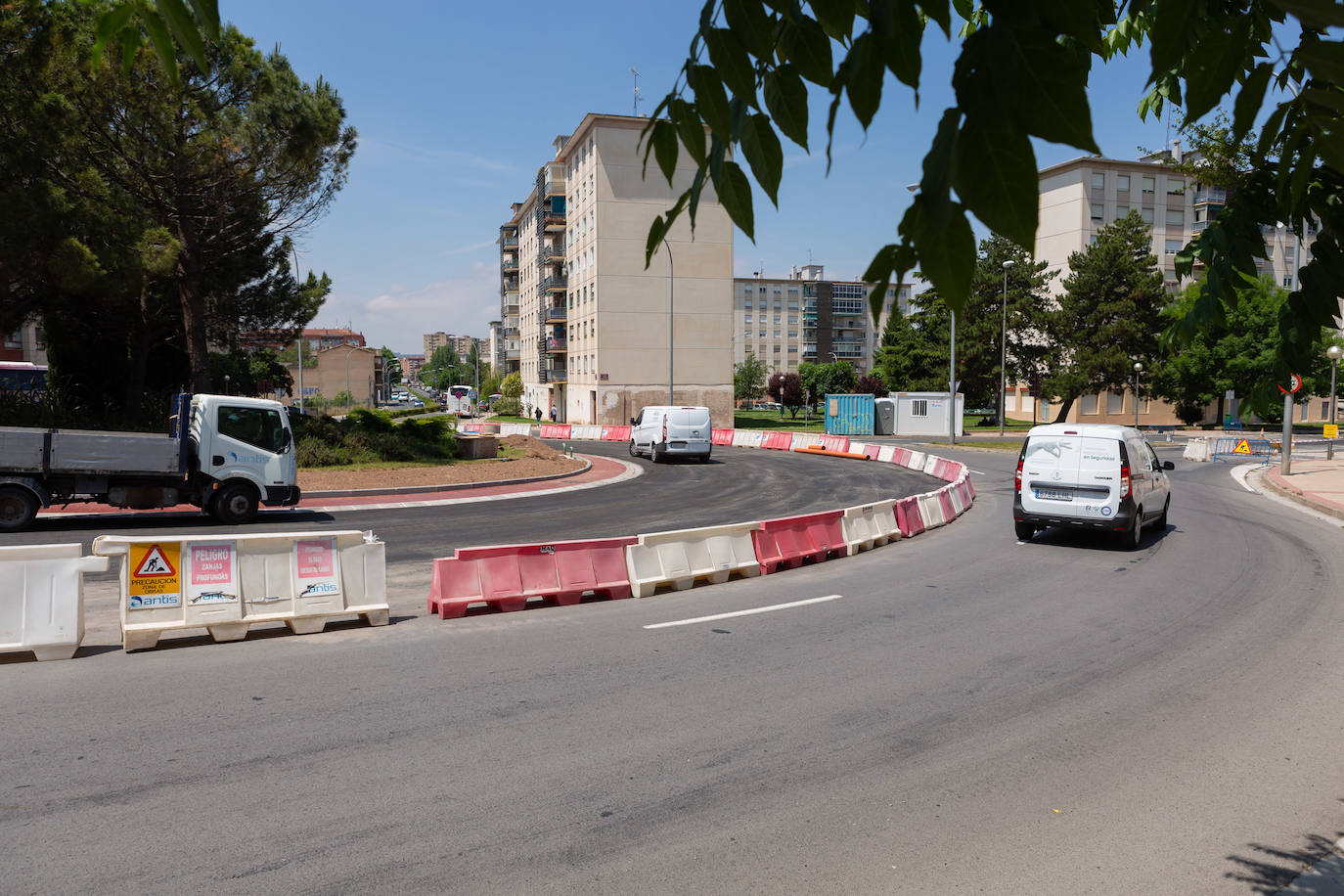 Fotos: El estado de las obras del Eje ciclista Los Lirios-El Cubo en Logroño