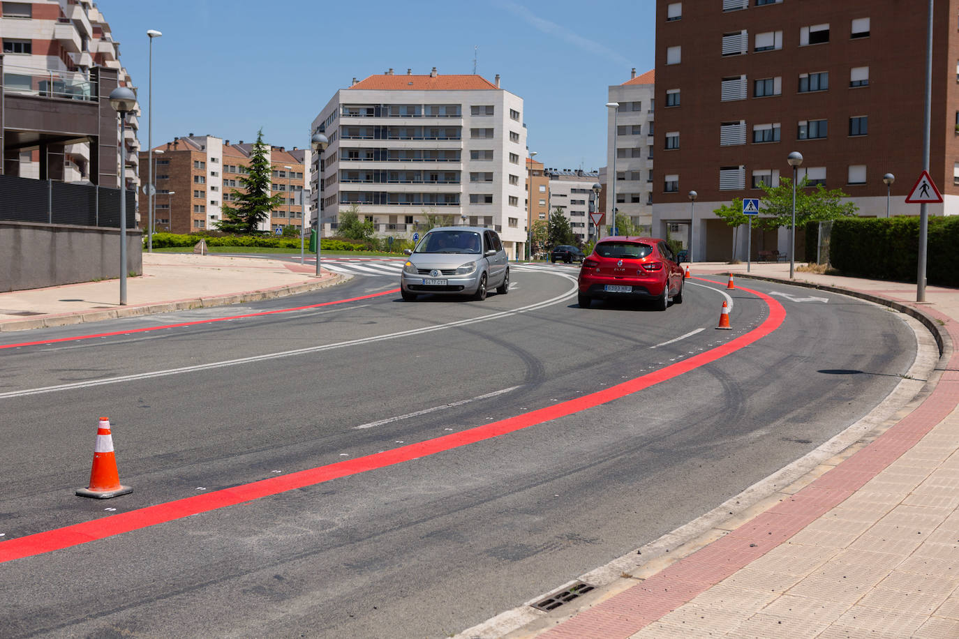 Fotos: El estado de las obras del Eje ciclista Los Lirios-El Cubo en Logroño