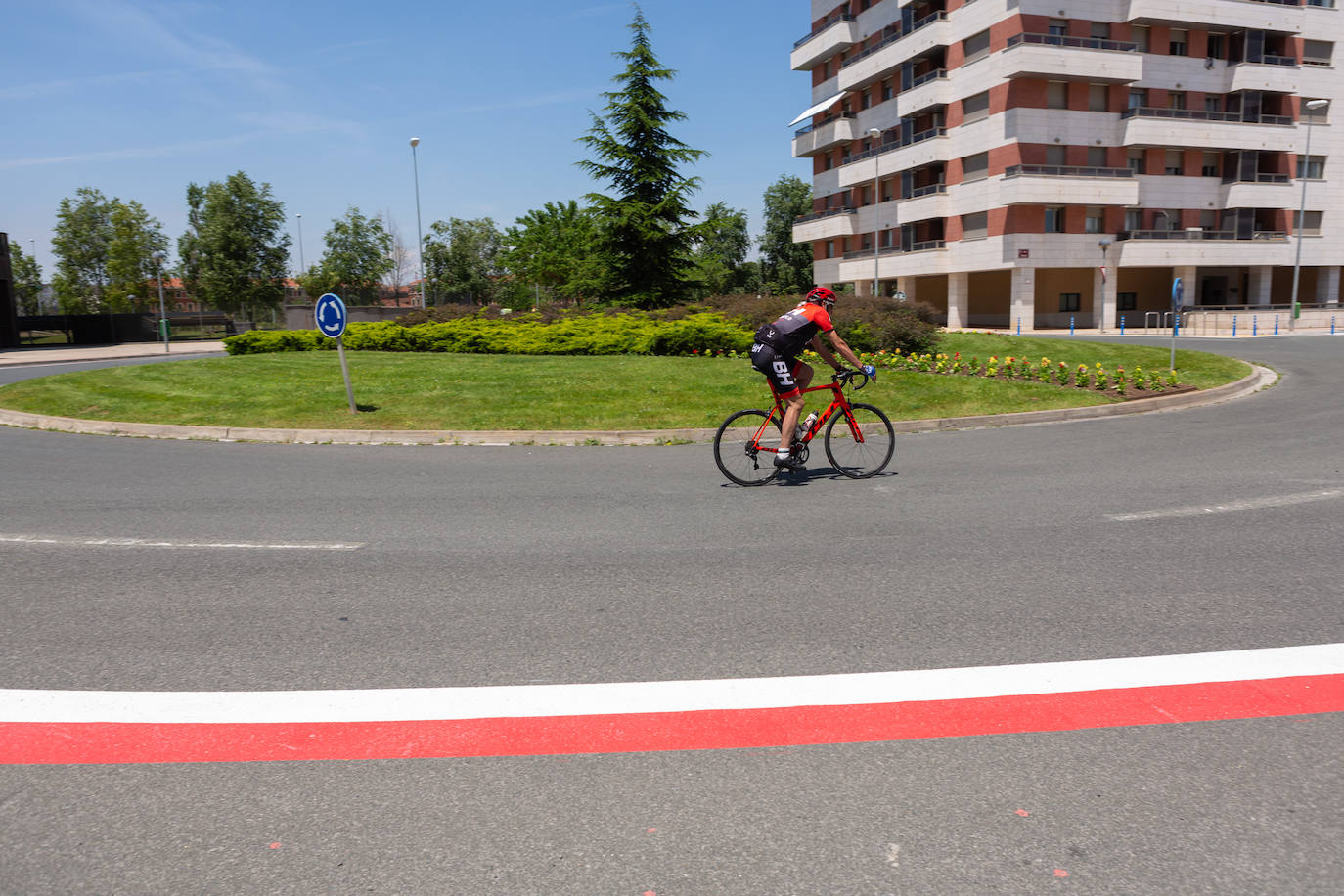 Fotos: El estado de las obras del Eje ciclista Los Lirios-El Cubo en Logroño