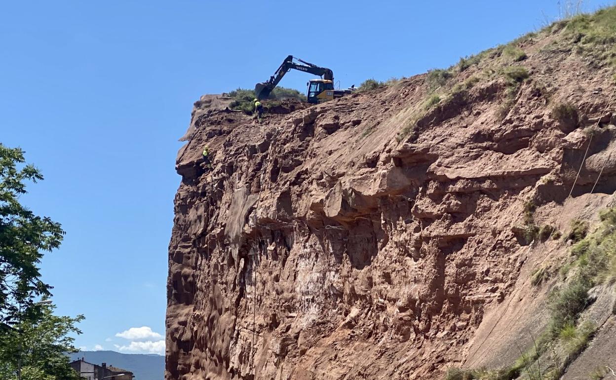 La obra de Peñaescalera en Nájera, a todo ritmo