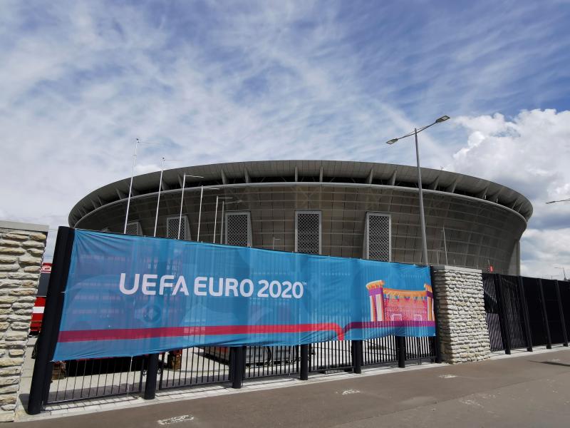 Ferenc Puskas Arena de Budapest, la única sede de la Eurocopa que tendrá las gradas llenas.