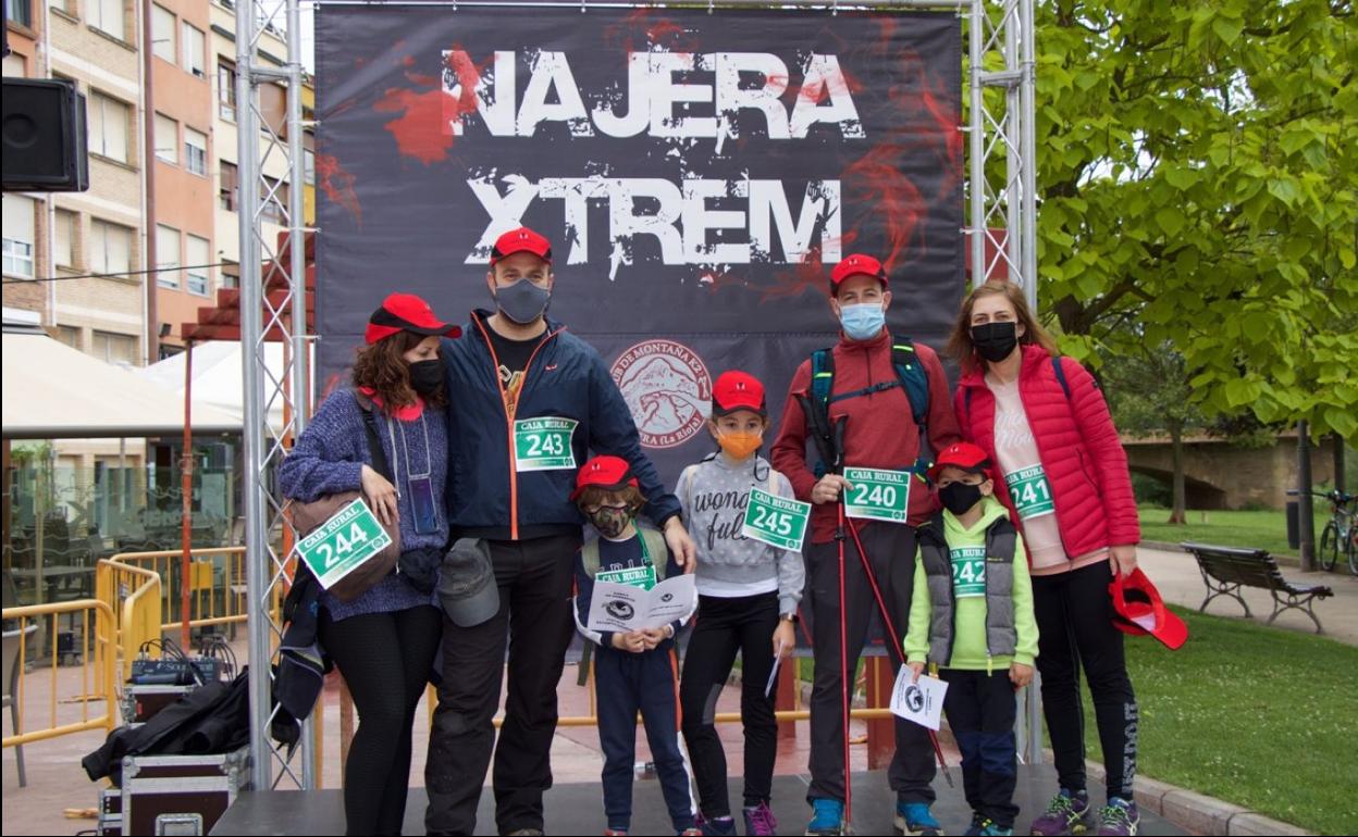 Familias completas participaron en las marchas. 