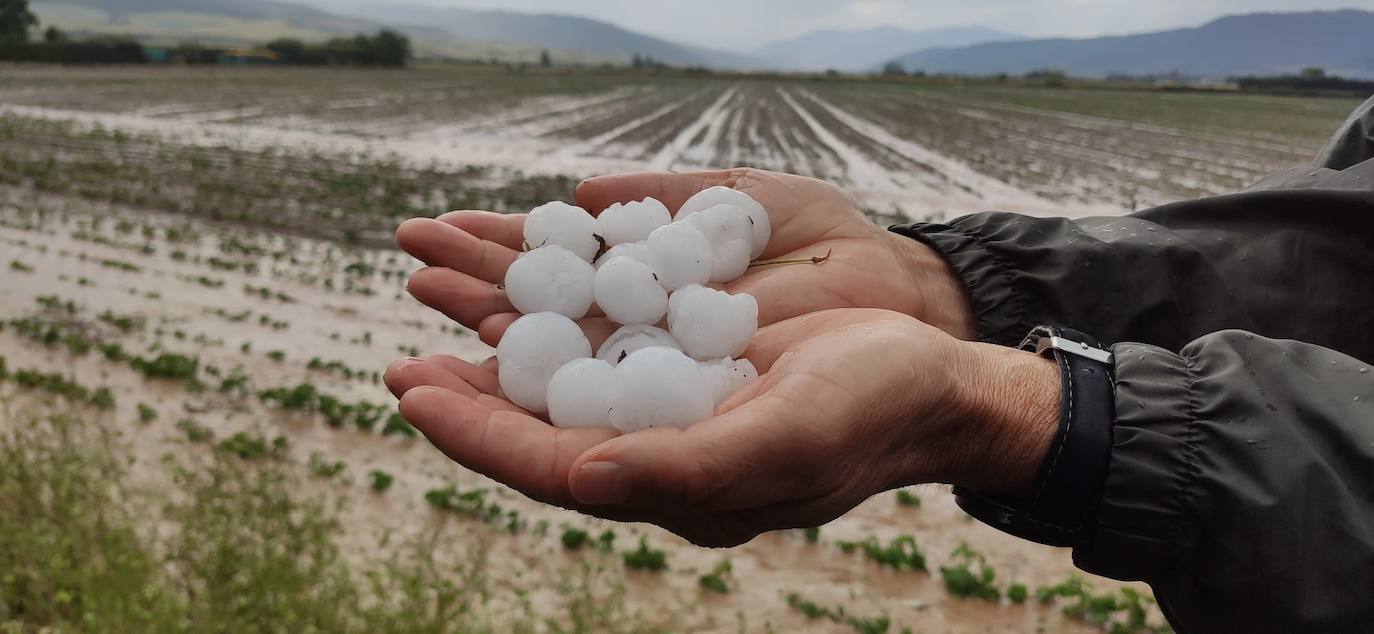 Fotos: Vuelven las tormentas a La Rioja, el granizo cae en Santo Domingo