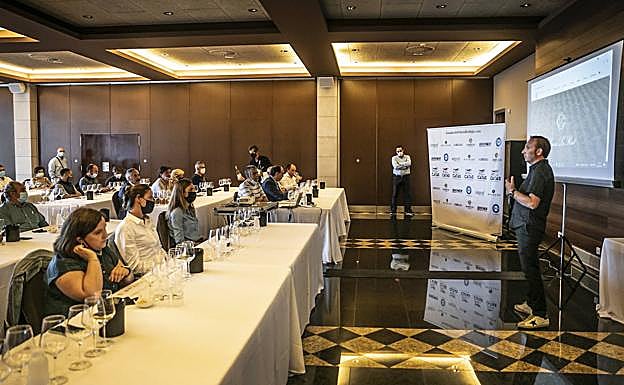 Goyo Gordaliza, en un momento de la cata. 