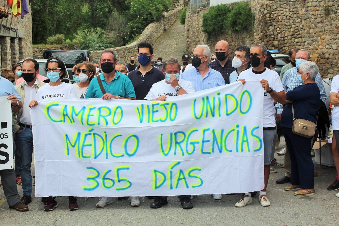 Fotos: Protesta en Cameros en defensa de las Urgencias