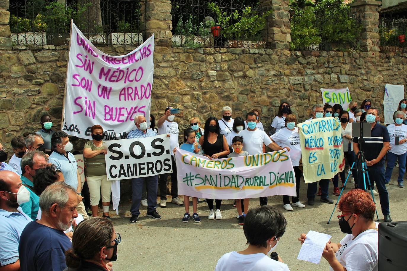 Fotos: Protesta en Cameros en defensa de las Urgencias