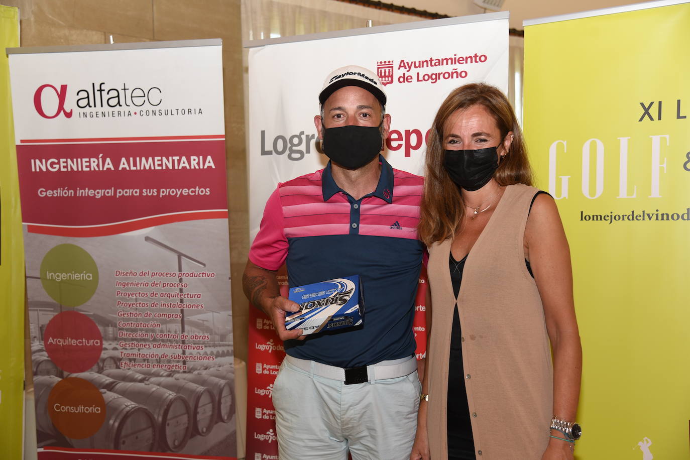 Los ganadores del Torneo Bodegas Ontañón, de la Liga de Golf y Vino, recibieron sus premios.