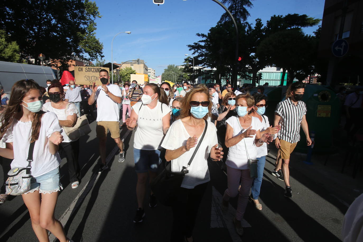 Fotos: Las imágenes de la manifestación en Logroño contra el Plan de Atención Continuada