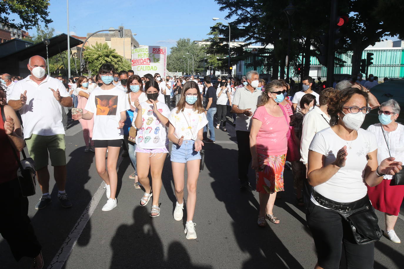 Fotos: Las imágenes de la manifestación en Logroño contra el Plan de Atención Continuada