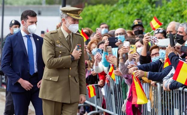 El Rey, en una visita. 