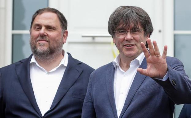 Puigdemont y Junqueras se han reencontrado 4 años después 